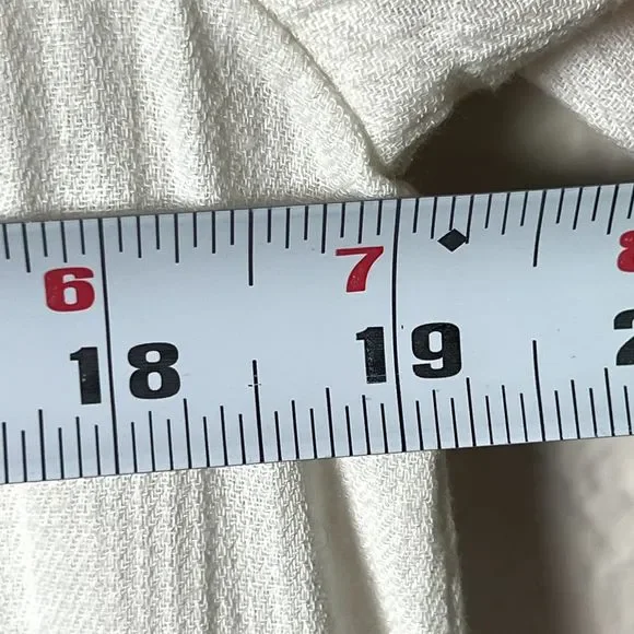 Hinge Sz S 3/4 Sleeve Sweetheart Lace Bodice Blouse White Lace Accents Boho - Picture 11 of 13